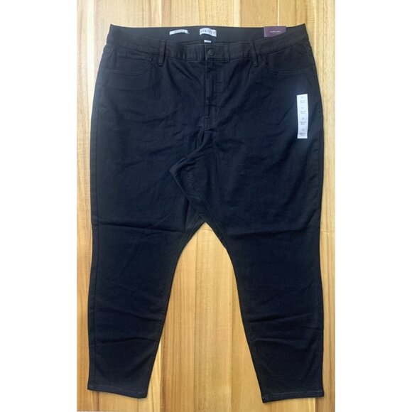 Ava & Viv Denim - Ava & Viv Womens Plus Size High Rise Black Skinny Denim Jeans Stretch Size 26